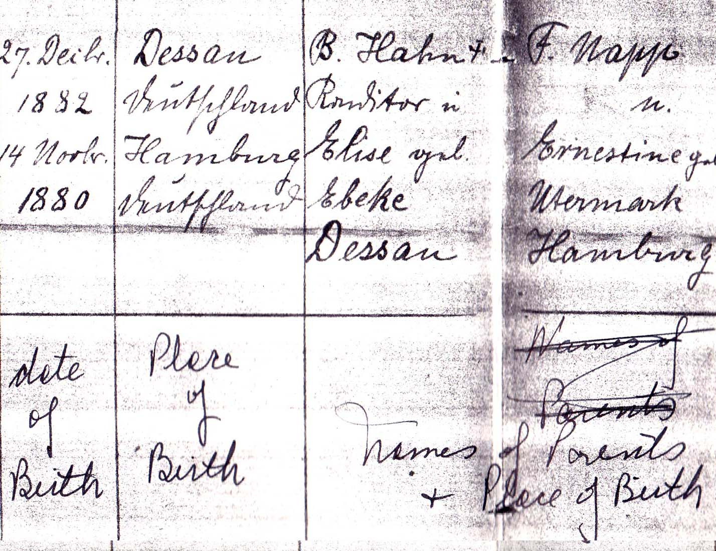Elisabeth & Paul Marriage Churchbook entry
