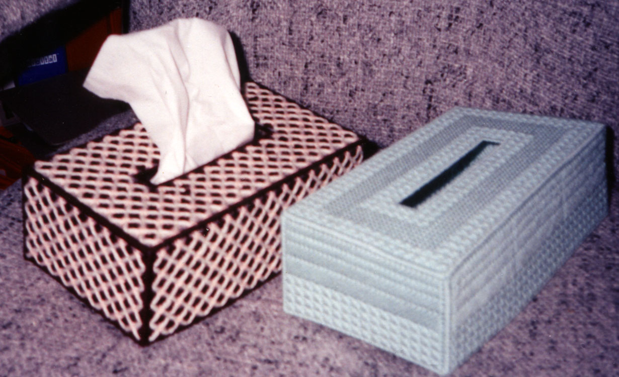 Pastic Canvas Tissue Boxes